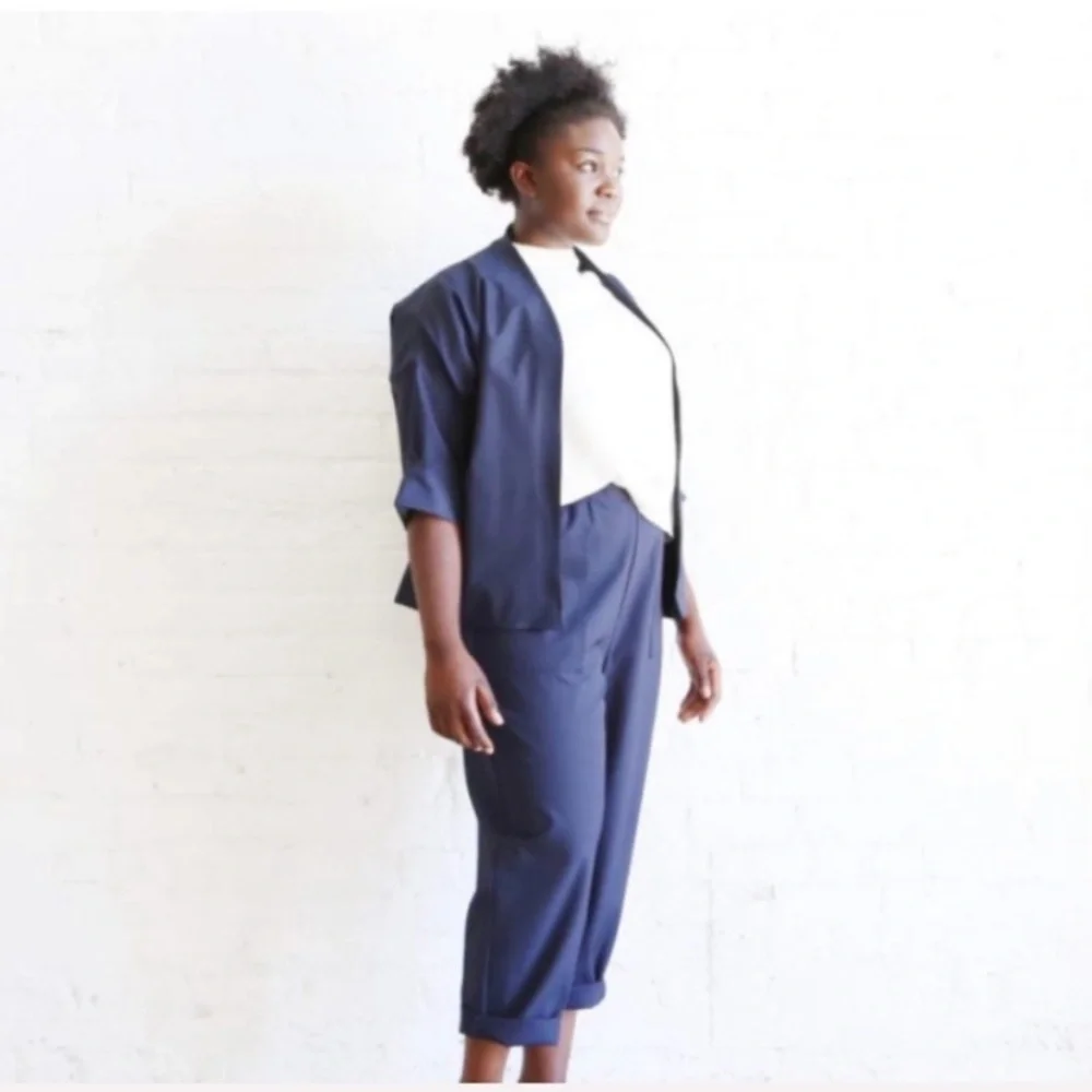 Hackwith Design House Blazer Open Front Jacket NWT